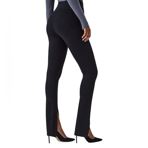 NWT  SPANX front slit black leggings - Picture 7 of 12